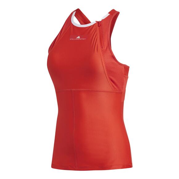 NWT Adidas x Stella McCartney Barricade Tennis Tank Dark Callistos Red Sz Medium - Picture 3 of 13